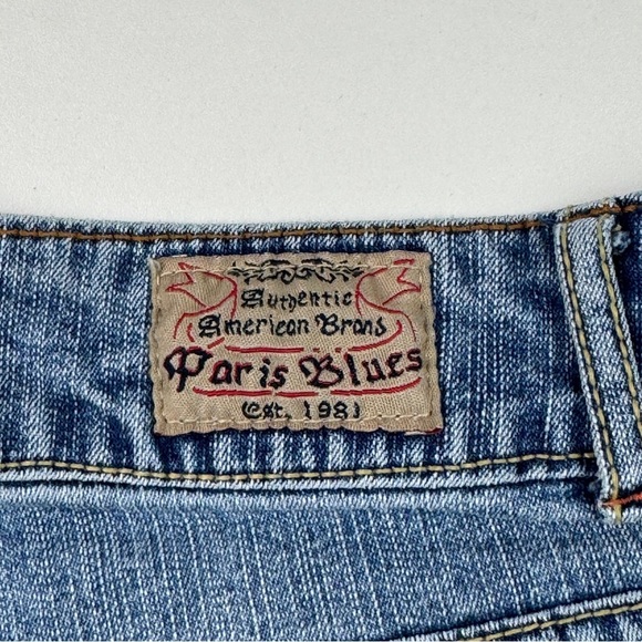 Paris Blues Women's Light Blue Denim Cullottes Capri Jeans size 14W - Picture 5 of 15